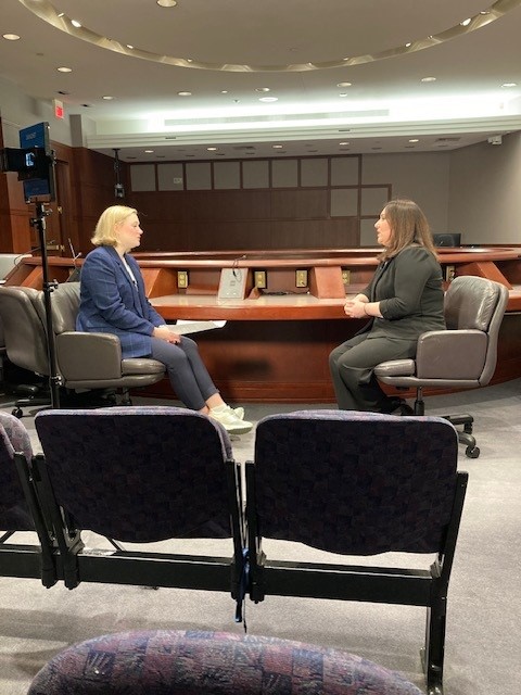 CEO Kara Capone and Fox 61 anchor Emma Wulfhorst